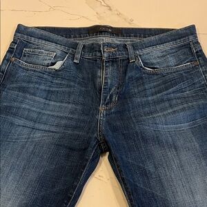 Joe's Jeans Dark Blue Denim with Contrast Stitching